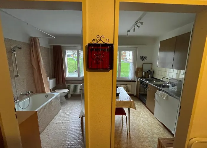 Ideally Located 3.5 Flat Lägenhet Leukerbad